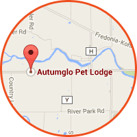 Autumglo Pet Lodge Map to Fredonia location